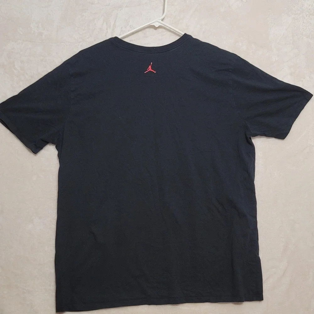 Jordan Shirt Mens 2XL Black Graphic Multilingual Jumpman Logo Liberty Athletic